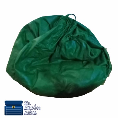 Puff fiaca verde grande usado